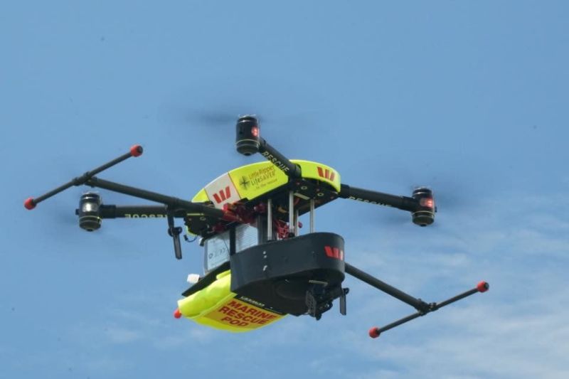 Drone Rescues Two Teenage Swimmers in Choppy Surf